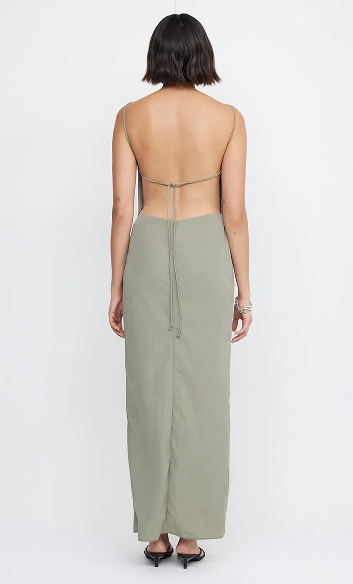 Bec & Bridge Adrianna Maxi Dress In Sage Green Size 8 - Image 3