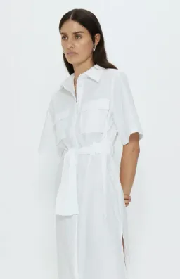 Third Form Roam Maxi Shirt Dress White Size 14 for rent on The Volte - image 4