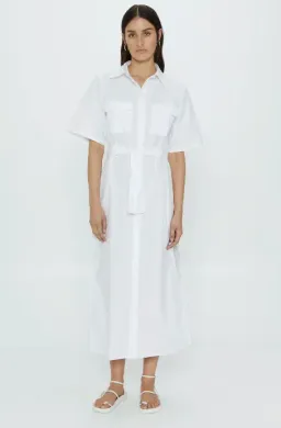 Third Form Roam Maxi Shirt Dress White Size 14 for rent on The Volte - image 1