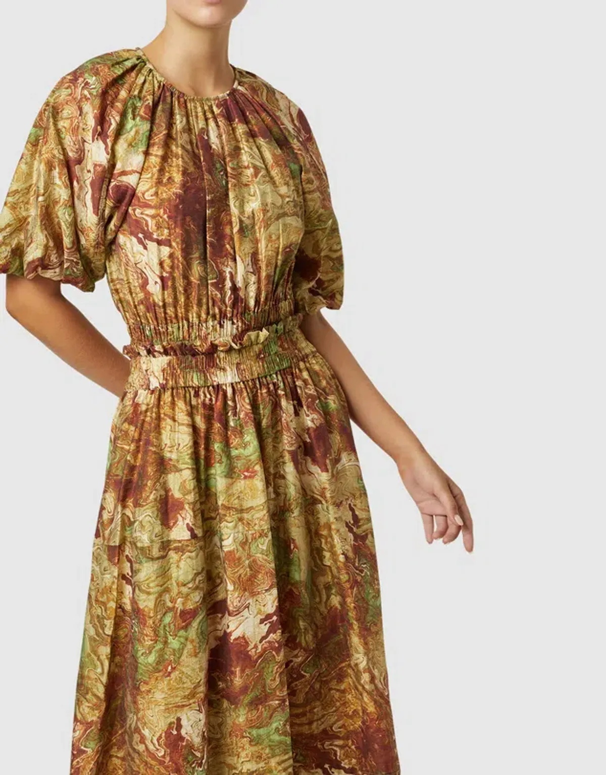 Ministry Of Style Re-Rooted Maxi Dress Brown Size AU 14 - Image 4