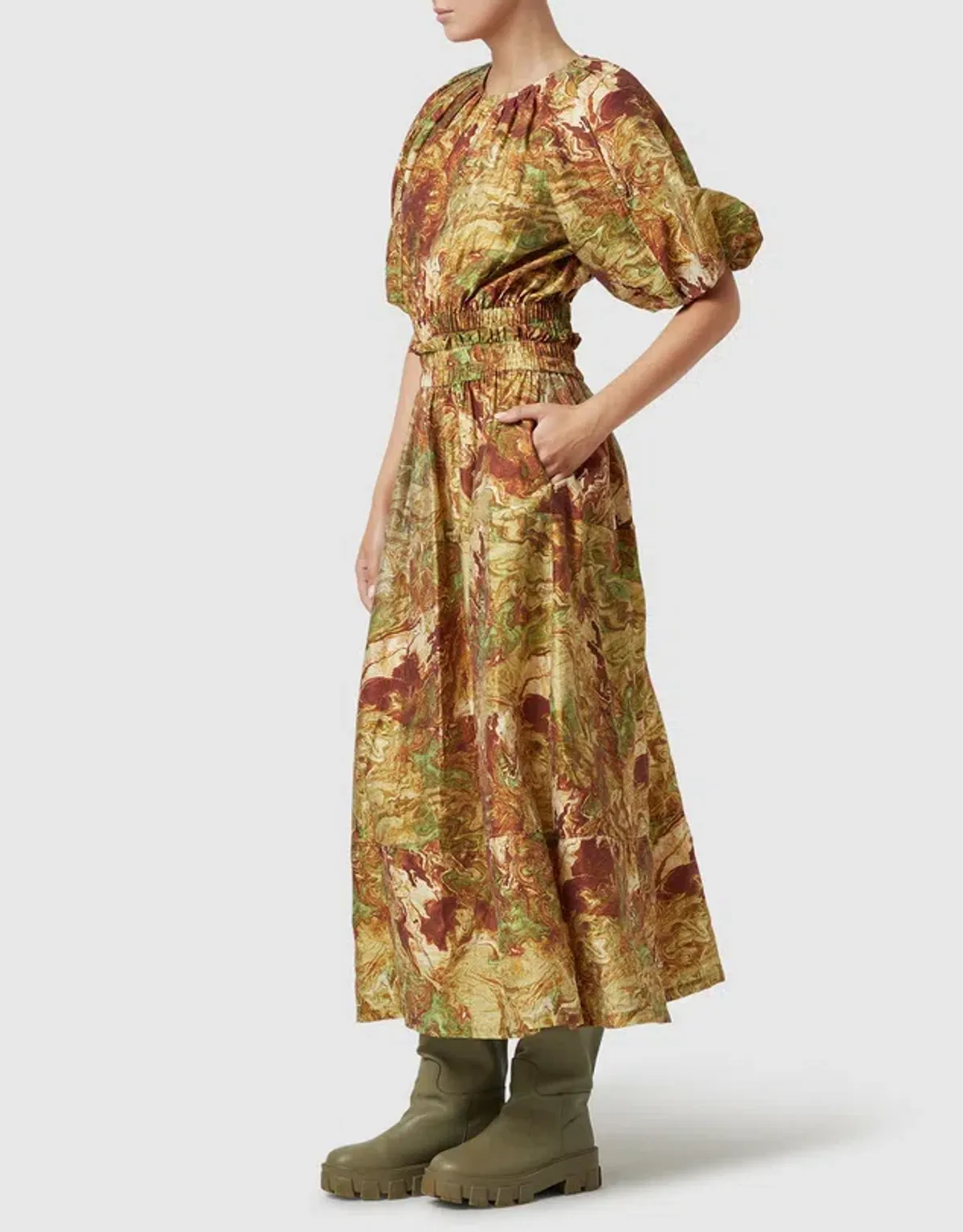 Ministry Of Style Re-Rooted Maxi Dress Brown Size AU 14 - Image 2
