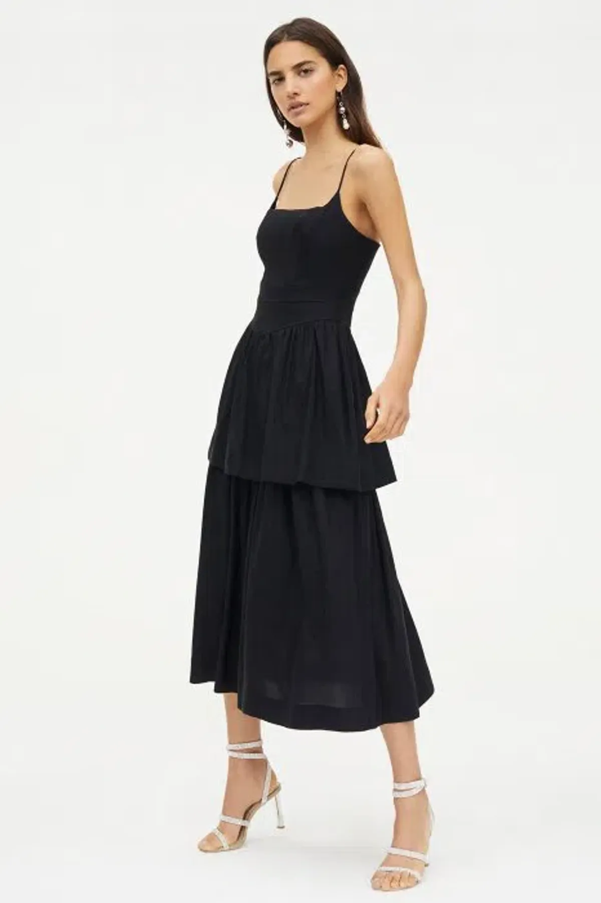 Manning Cartell Girl On Film Midi Dress Black Size 6 - Image 1