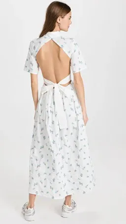Sister Jane Dream Lapis Shell Shirt Dress Brilliant White Size M+ / Au 12 for rent on The Volte - image 2