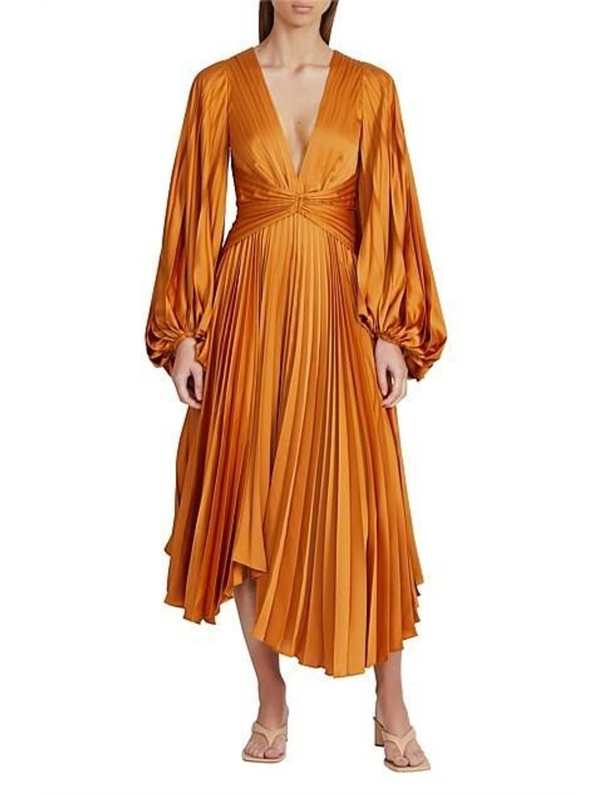 Acler Palms Dress Orange Size AU 10 for rent on The Volte - main image