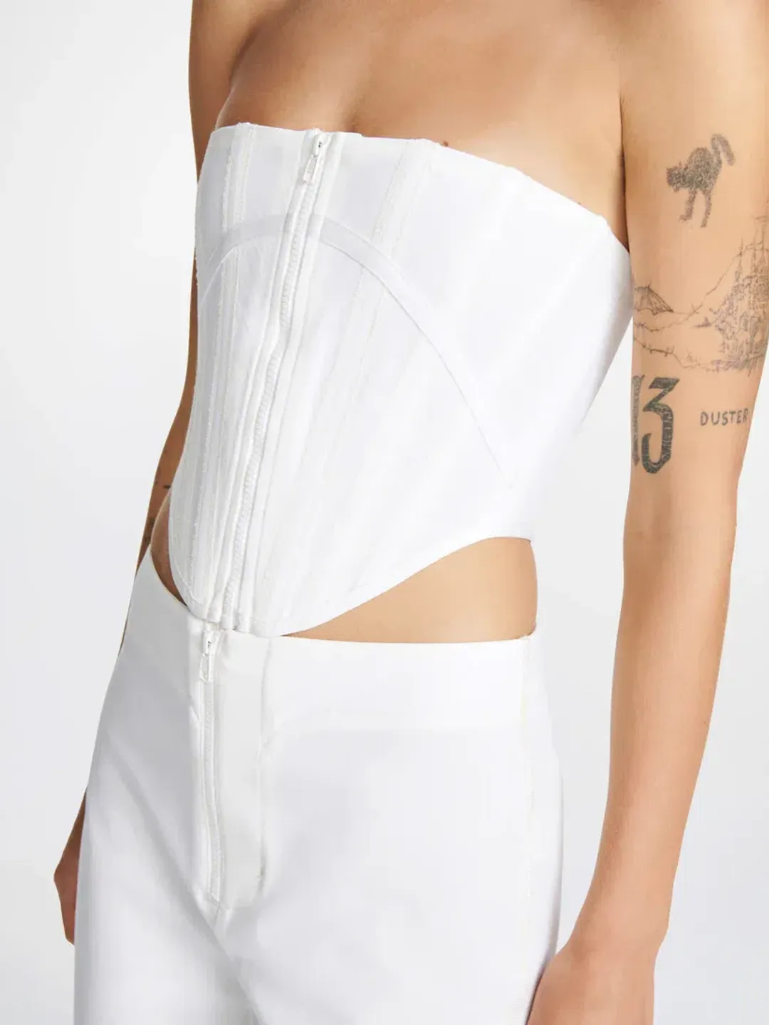 Dion Lee Wetsuit Corset White Size XS for rent on The Volte - main image