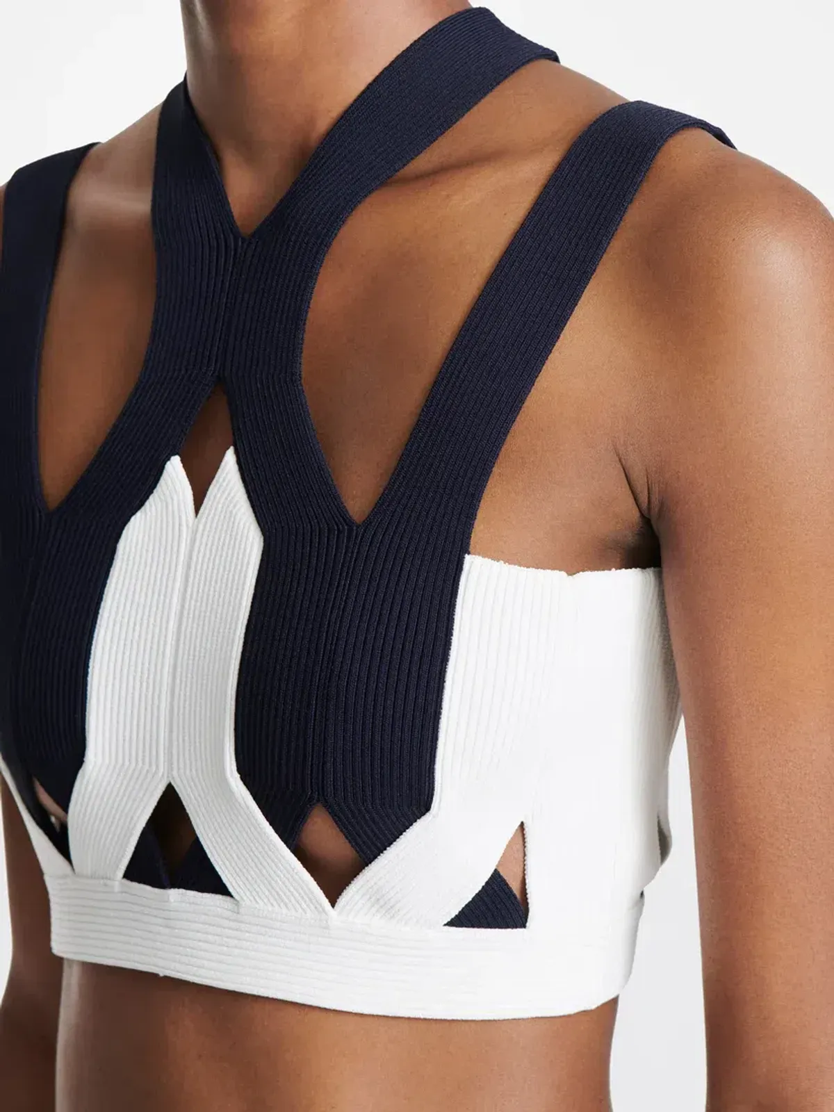 Dion Lee 2-tone Fork Rib Bra Size XS/AU 8 - Image 2