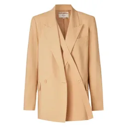 Oroton Double Breasted Blazer Pink Sand Size 6 for rent on The Volte - image 3