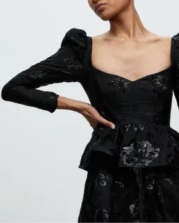 Nicola Finetti Lolly Dress in Black Size 6 for rent on The Volte - image 5