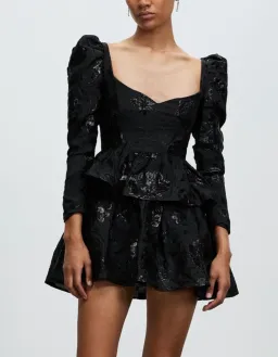 Nicola Finetti Lolly Dress in Black Size 6 for rent on The Volte - image 2