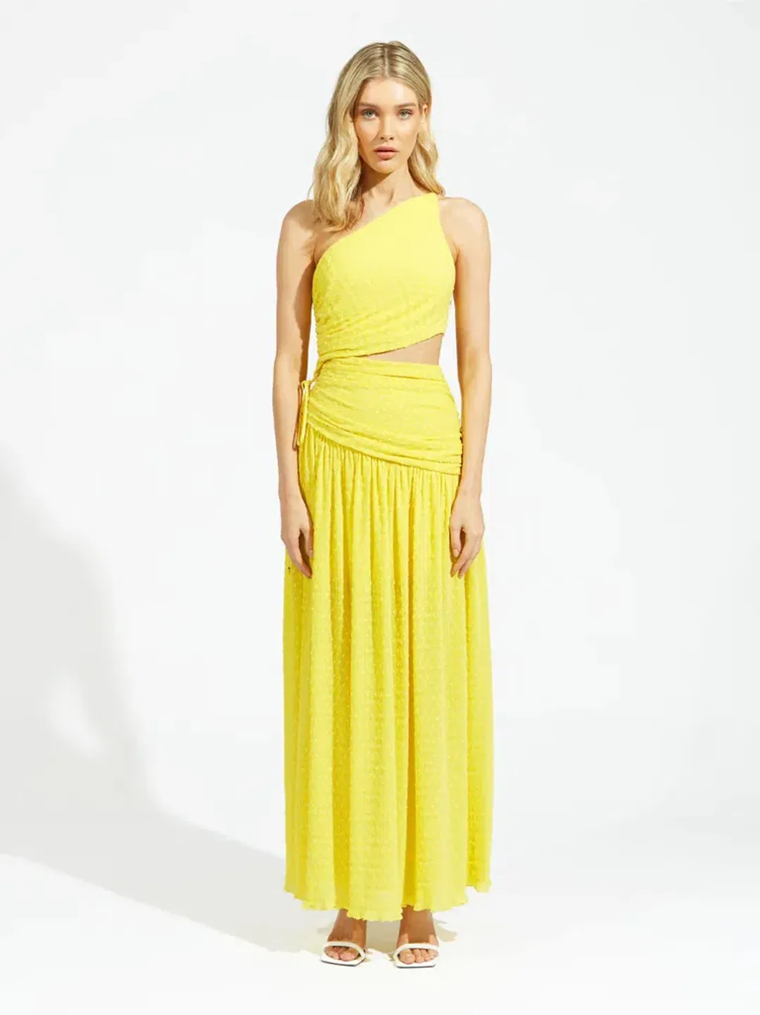Alice McCall Lolita Midi Dress Yellow Size 8 for rent on The Volte - main image