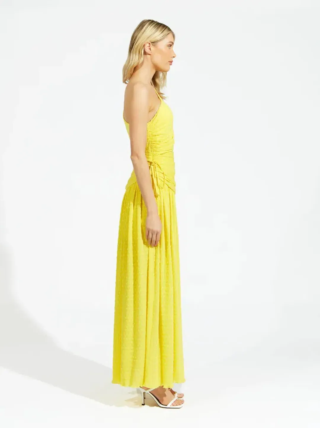 Alice McCall Lolita Midi Dress Yellow Size 8 for rent on The Volte - main image