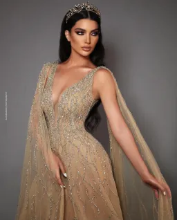 Elie Bejjani Ball Gown Gold Size 6 / XS for rent on The Volte - image 4
