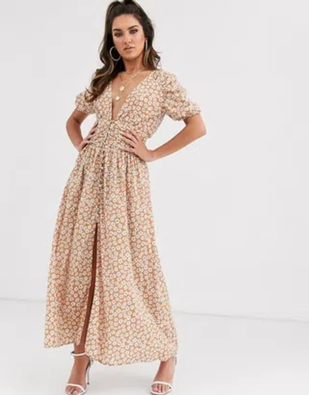 Bec & Bridge Zoe Midi Dress Floral Size 12 / L for rent on The Volte - main image