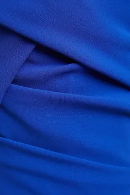 Talbot Runhof Moa Ruched Stretch-Crepe Gown Blue Size 6 for rent on The Volte - image 5