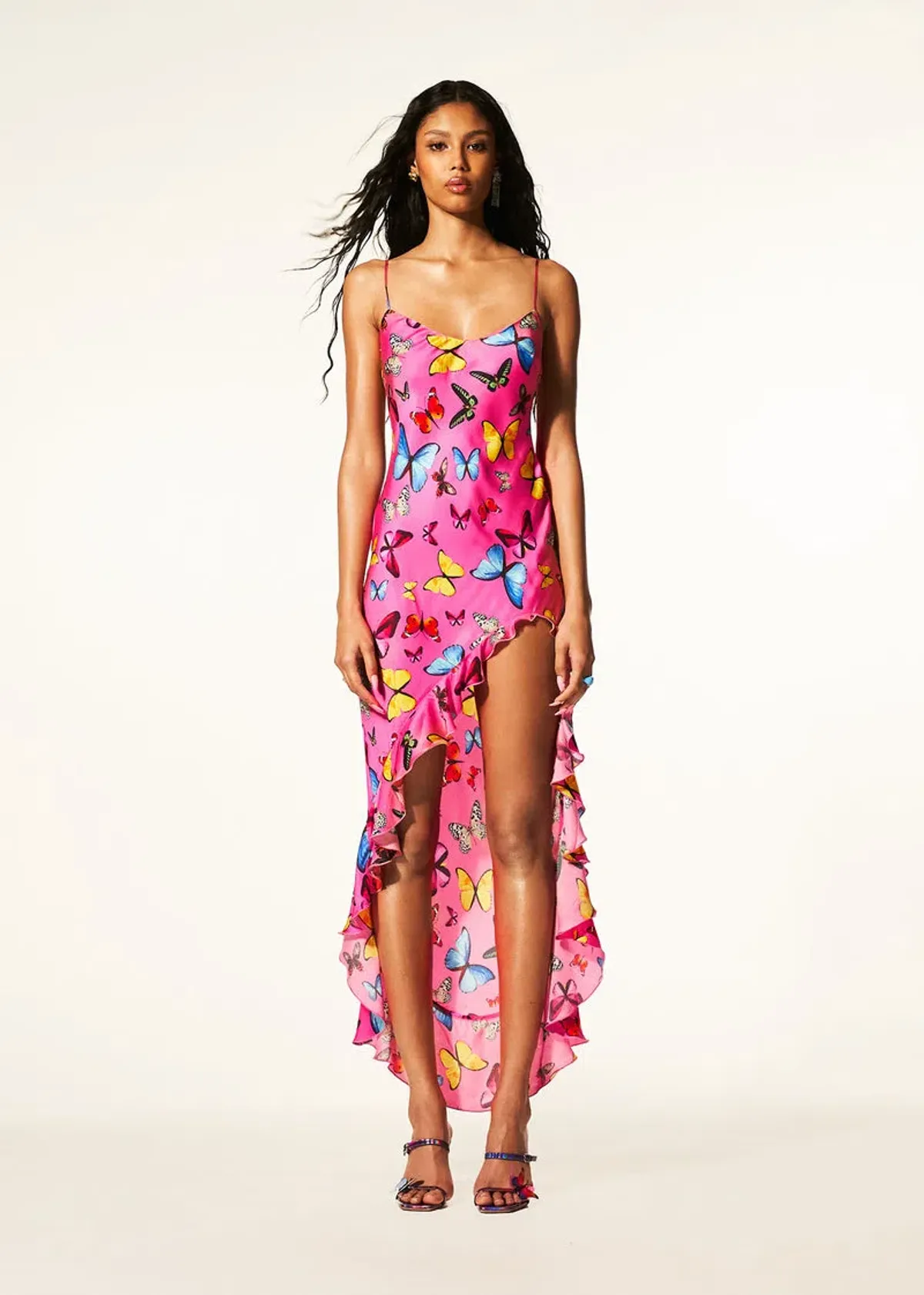 Mirae Paris Valentina Butterfly Rose Dress Pink Size Au 6 for rent on The Volte - main image