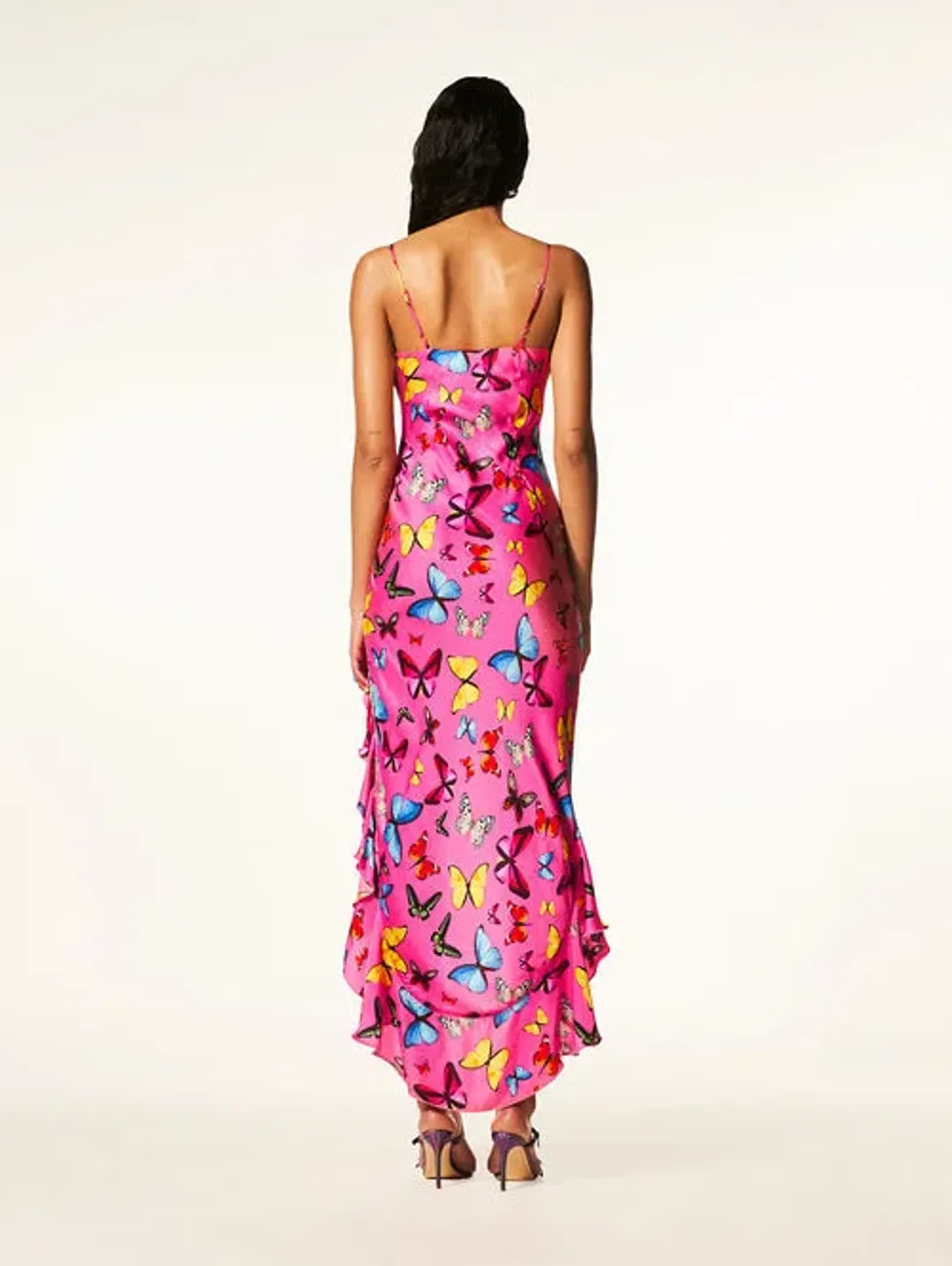 Mirae Paris Valentina Butterfly Rose Dress Pink Size Au 6 for rent on The Volte - main image