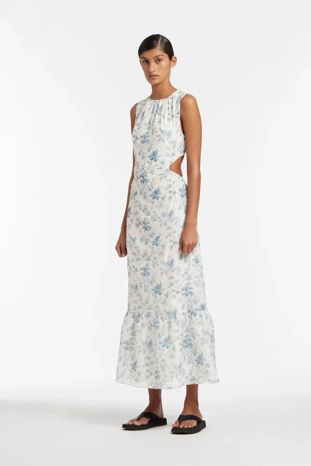 Sir the label Clementine Cut Out Dress Floral Size 8 for rent on The Volte - main image