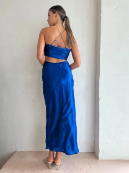 Ginia Blue Marnie Dress Blue Size M / AU 10 for rent on The Volte - image 3