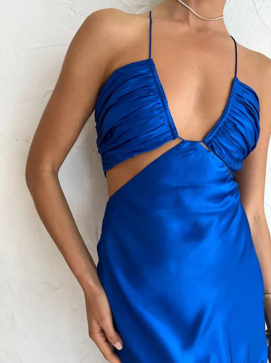Ginia Blue Marnie Dress Blue Size M / AU 10 for rent on The Volte - main image