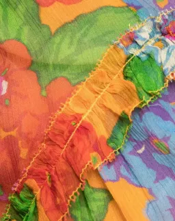 Zimmermann Riders Frill Mini Dress Mango Floral Orange Size 1 / AU 10 for rent on The Volte - image 3