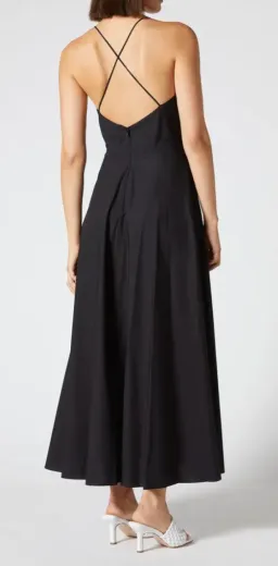 Scanlan Theodore Cotton Strappy Dress Navy Size AU 8 for rent on The Volte - image 2