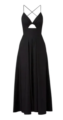 Scanlan Theodore Cotton Strappy Dress Navy Size AU 8 for rent on The Volte - image 3