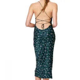 Bec & Bridge Jardin Midi Slip Dress in Green Size AU 6 for rent on The Volte - image 2