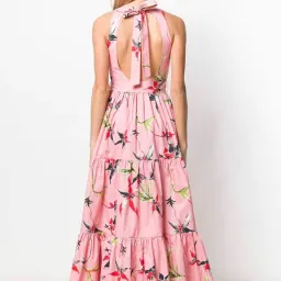La DoubleJ Pellicano American-Print Cotton-poplin Maxi Dress Size L / AU 12 for rent on The Volte - image 2