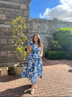 Rachel Gilbert Emiliano Dress Blue Size 1 / AU 8 for rent on The Volte - image 3