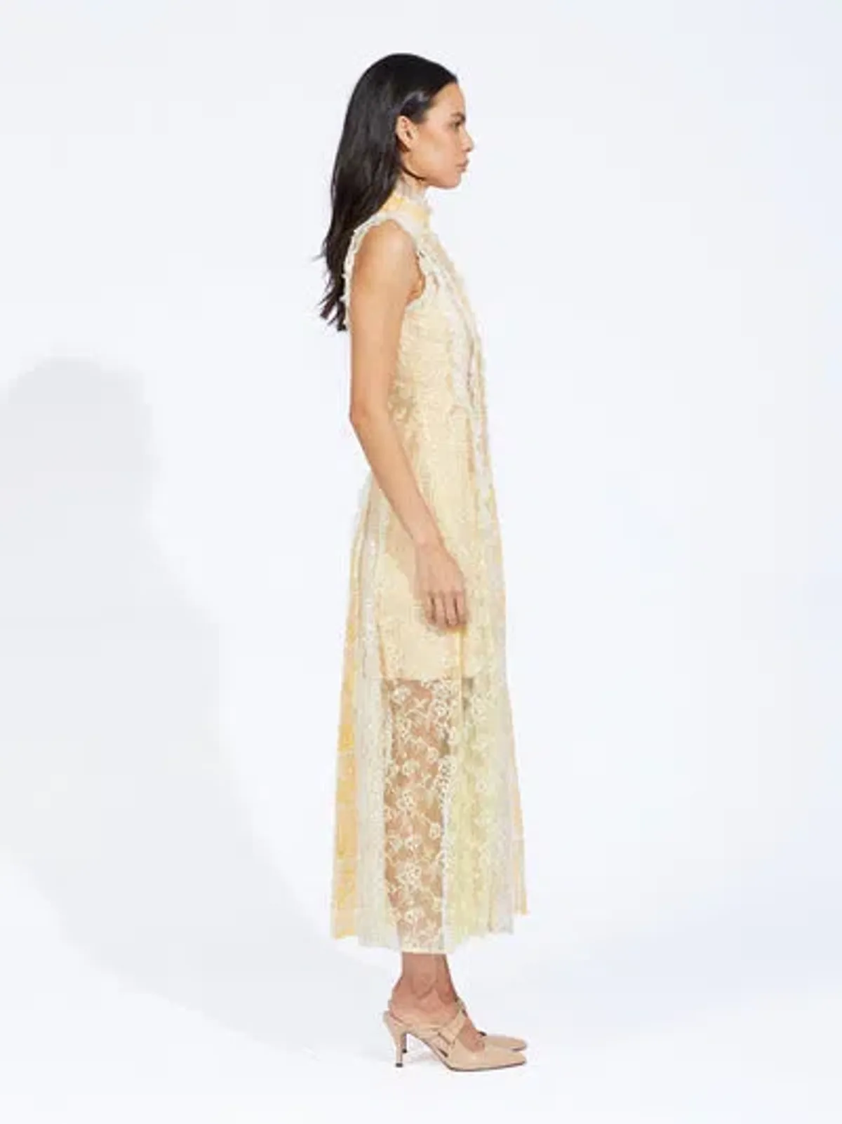 Alice McCall Oh! You Pretty Thing Midi Dress Yellow Size 6 - Image 2