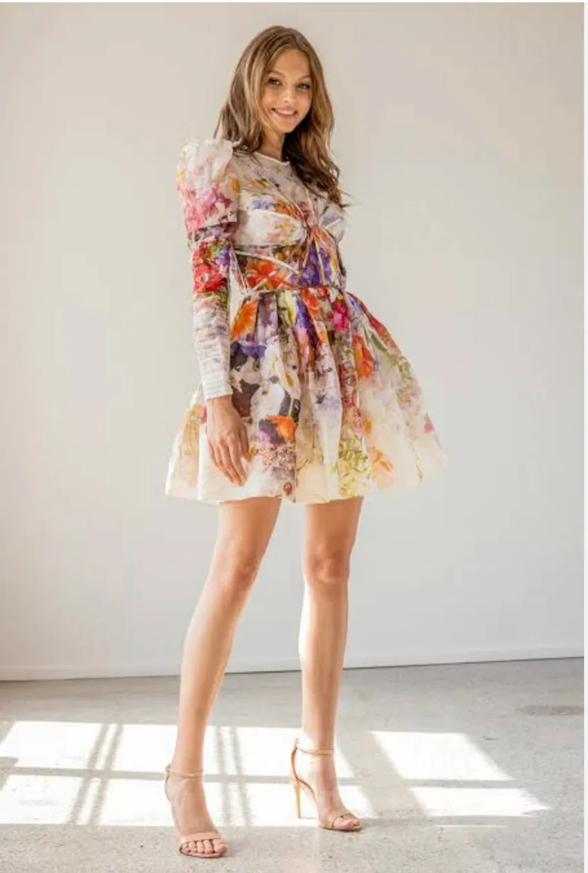 Zimmermann Prima Panelled Mini Dress Floral Size 1 / Au 10 - Image 1