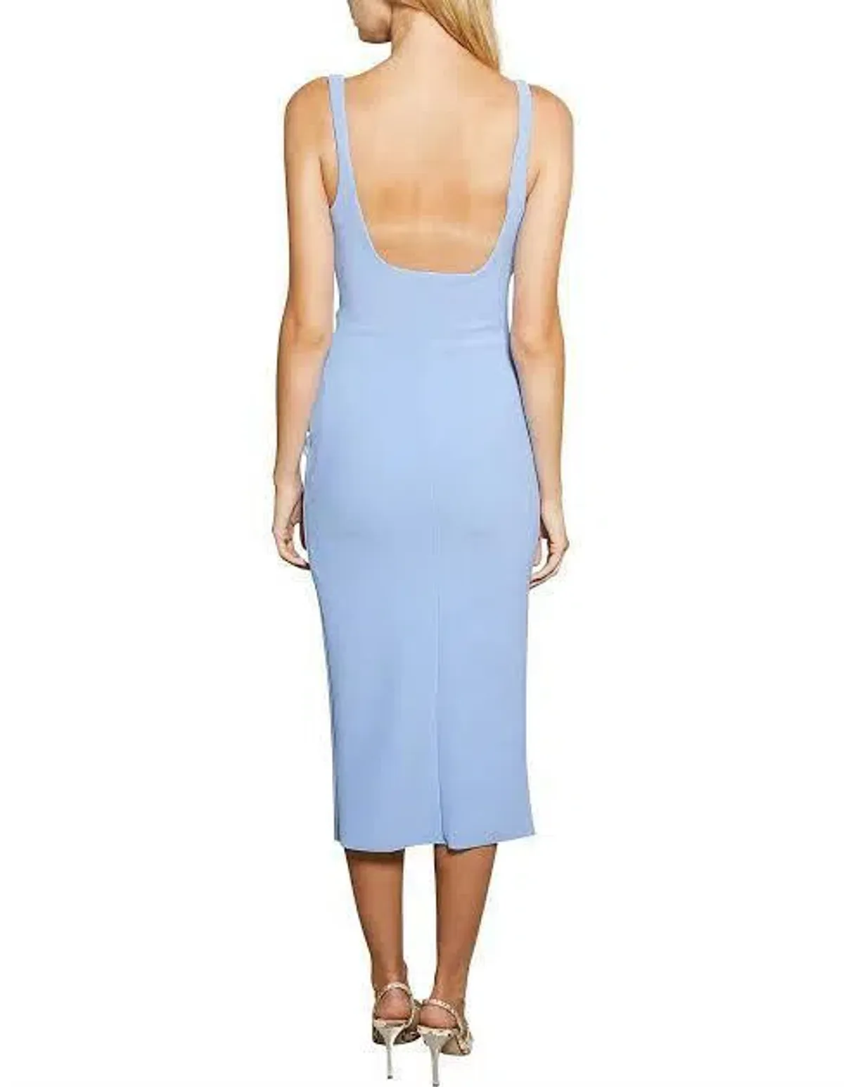 Bec & Bridge Karina Tuck Midi Dress Blue Size 6 / XS - Image 2