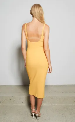 Bec & Bridge Karina Tuck Midi Dress Orange Size 10 / M for rent on The Volte - image 2