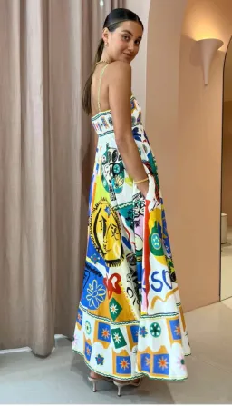 Alemais Soleil Sundress Multi Size 8 for rent on The Volte - image 3