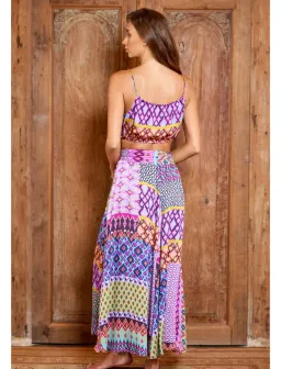Tiger lily Utopia Skirt and Crop Set Multi Print Size 6 for rent on The Volte - image 2