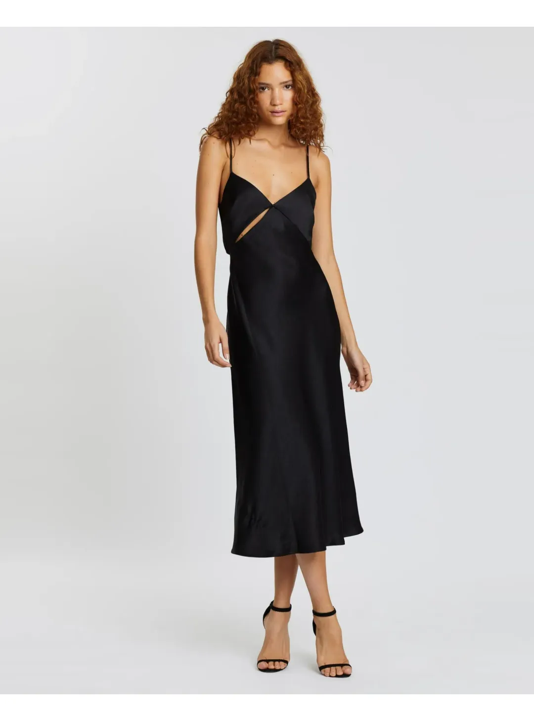 Bec & Bride Mila Midi Dress Black Size AU 6 for rent on The Volte - main image