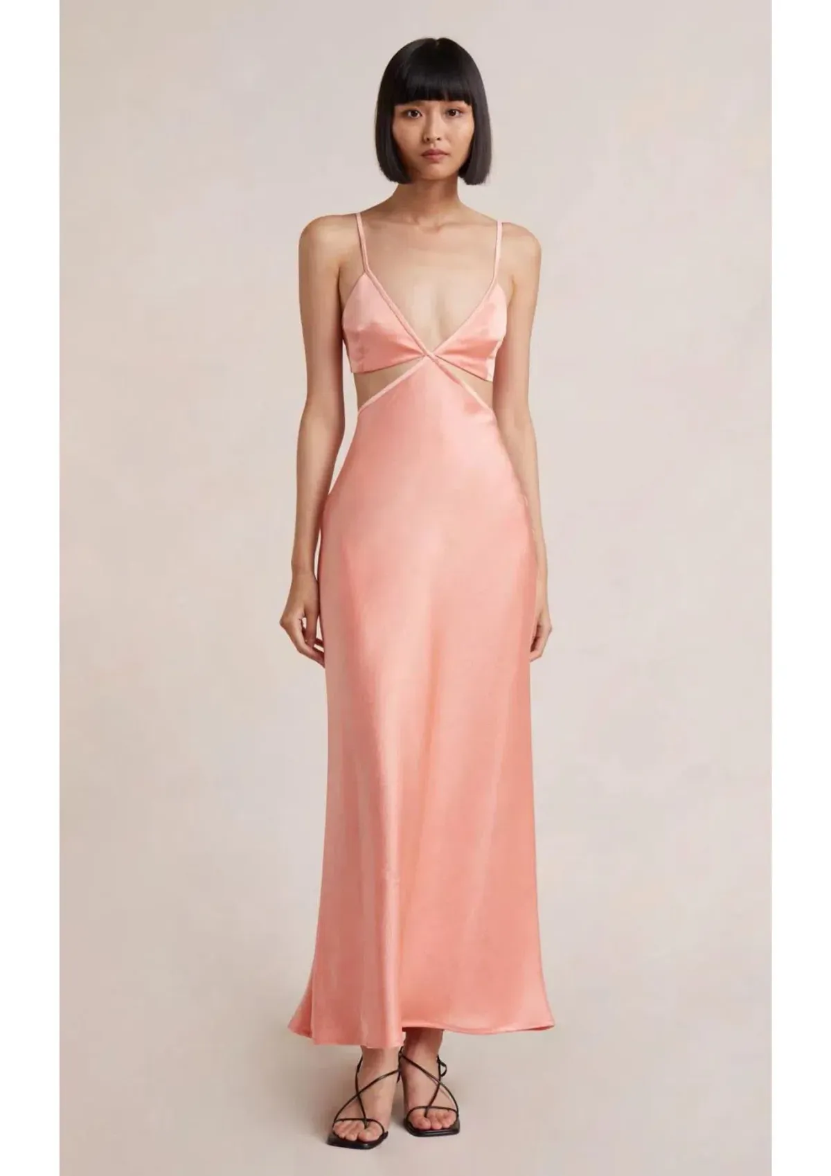 Bec & Bridge Veronique Dress Coral Size AU 8 for rent on The Volte - main image