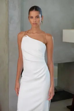 Misha Demetria Dress White Size 8 for rent on The Volte - image 1