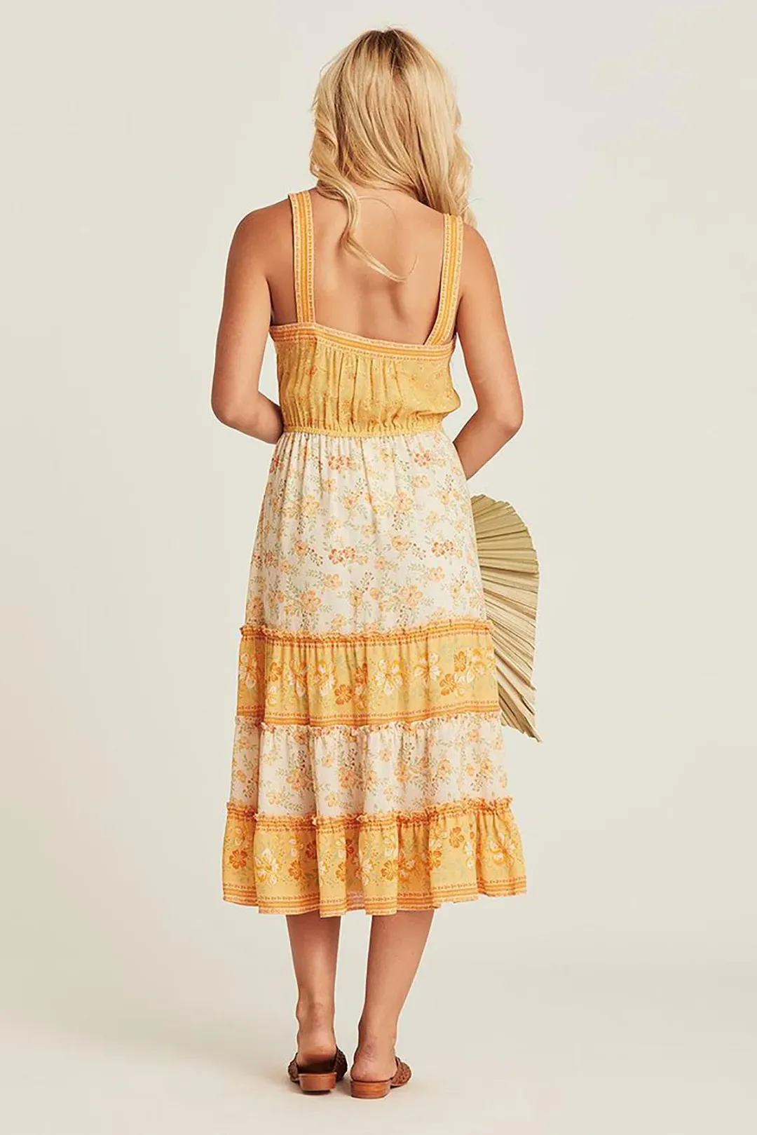 Spell & The Gypsy Arnhem Lily Sundress Lemon Drop Size AU 6 for rent on The Volte - main image