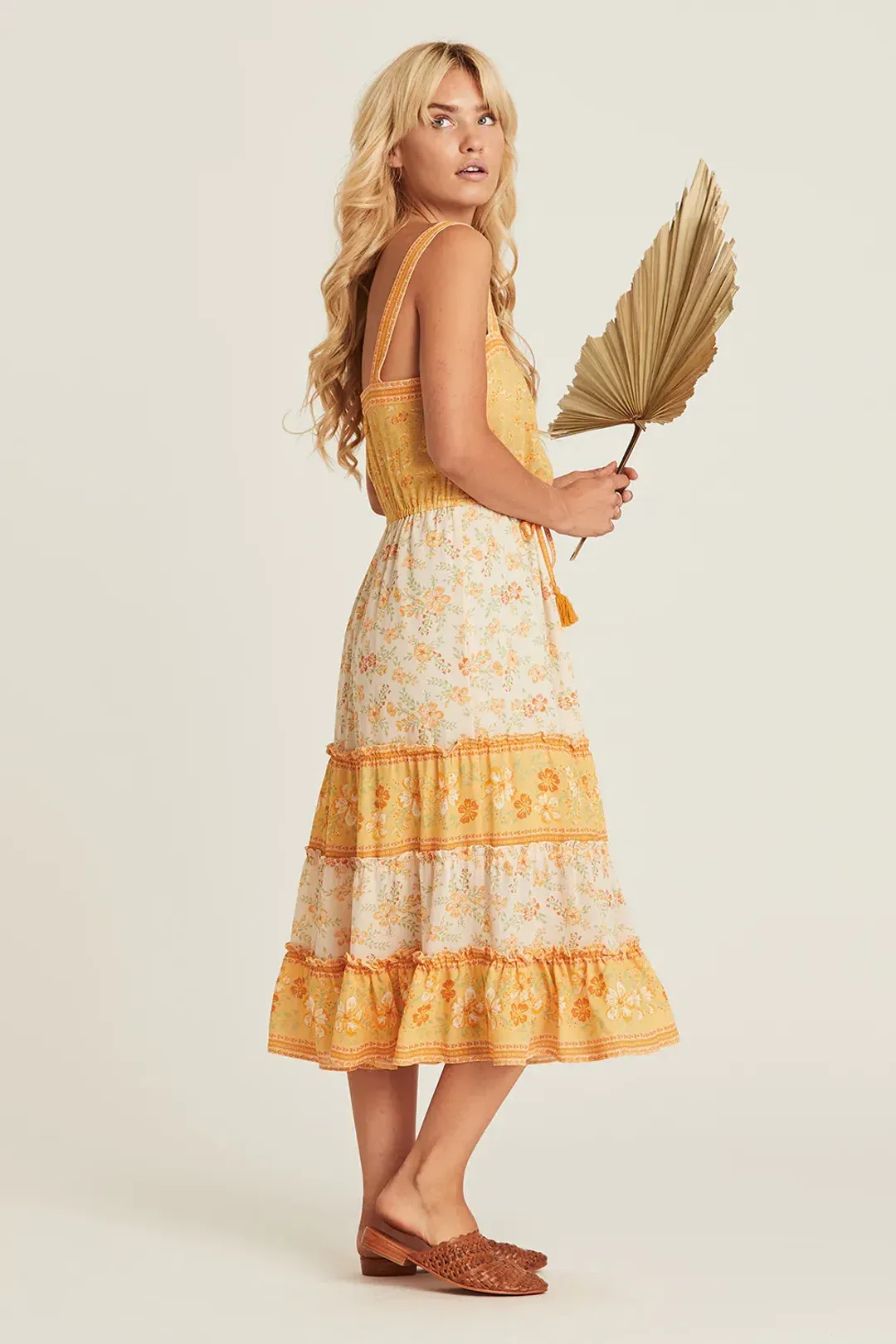 Spell & The Gypsy Arnhem Lily Sundress Lemon Drop Size AU 6 for rent on The Volte - main image
