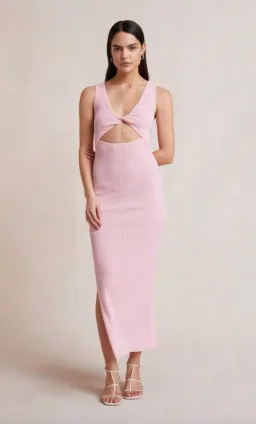 Bec & Bridge Candy Pink Riviera Midi Dress Pink Size 8 / AU 12 for rent on The Volte - image 1