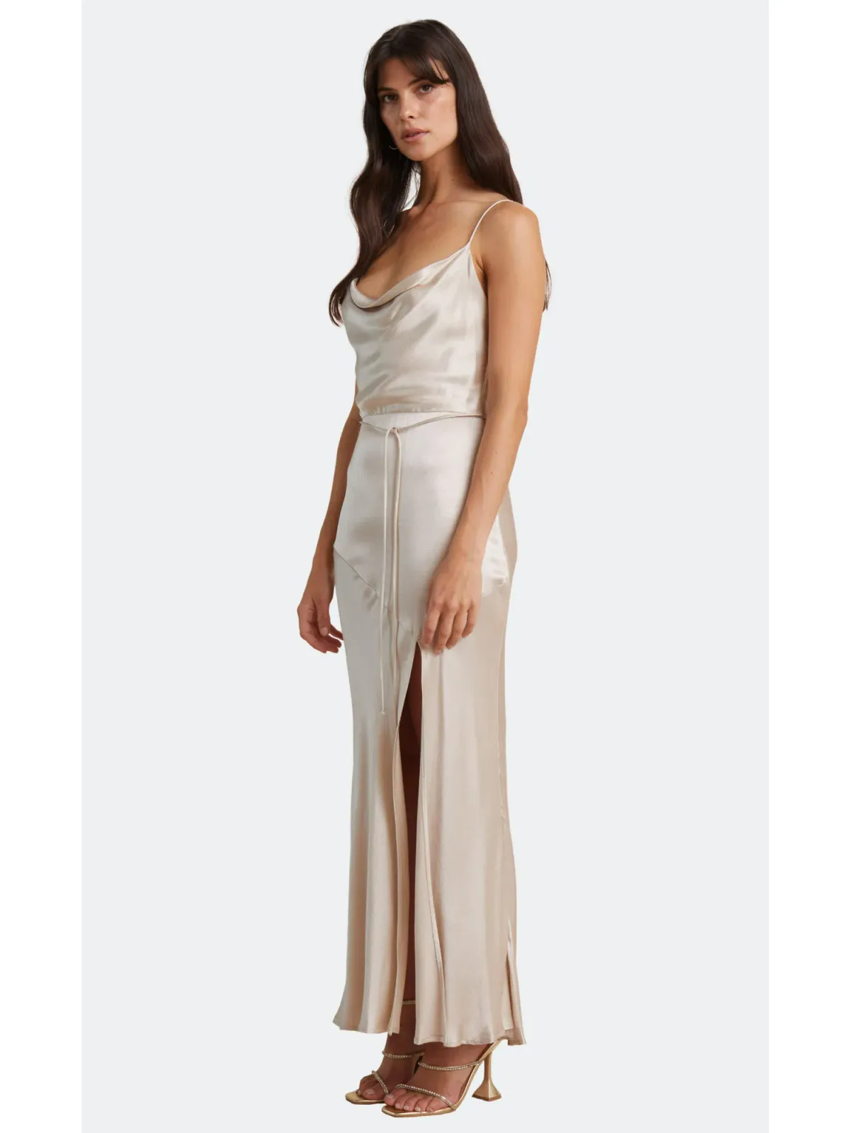 Bec & Bridge Moon Dance Midi Dress Sand Size AU 6 - Image 2