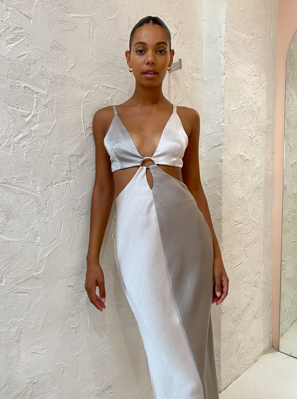BEC & BRIDGE STONE MULTI FELIX V NECK MAXI DRESS - SIZE 6 AU/2 US(RRP $300 - Image 5
