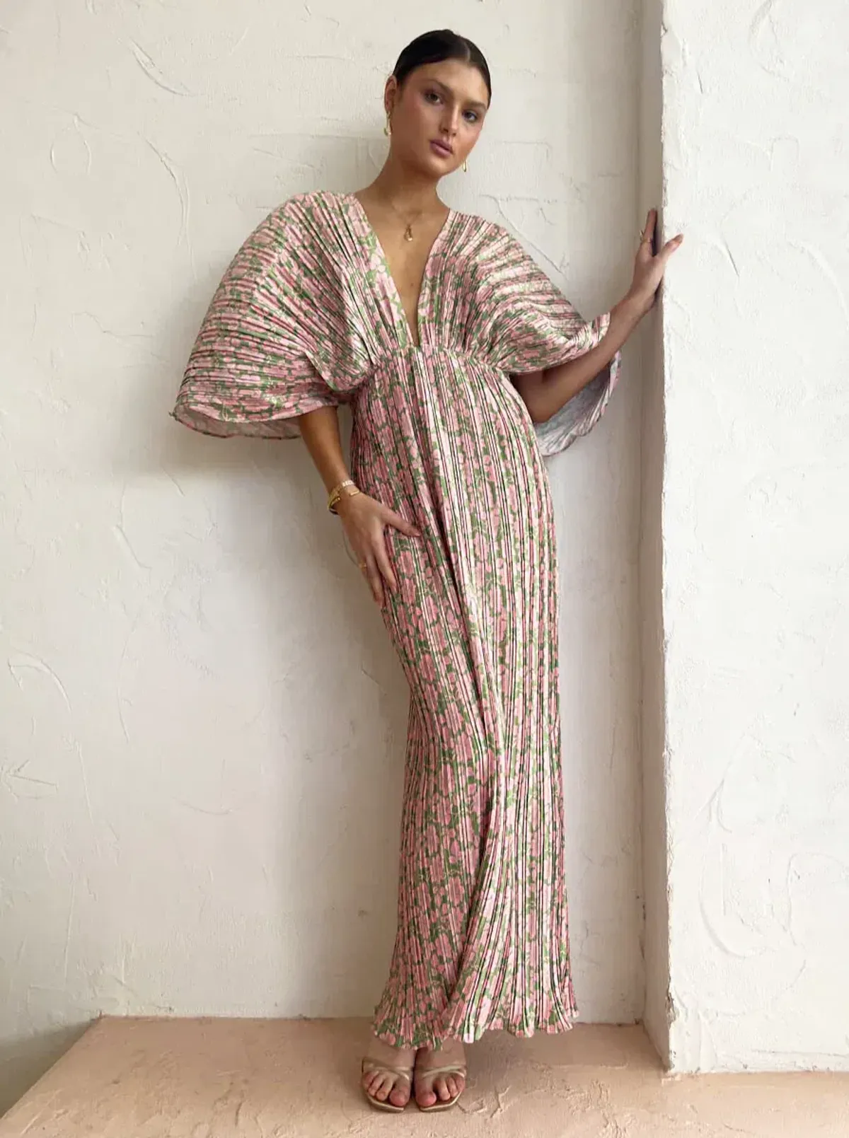 SONYA MODA GIANNA FOREVER DRESS FLORAL SIZE M/AU 10 - Image 9
