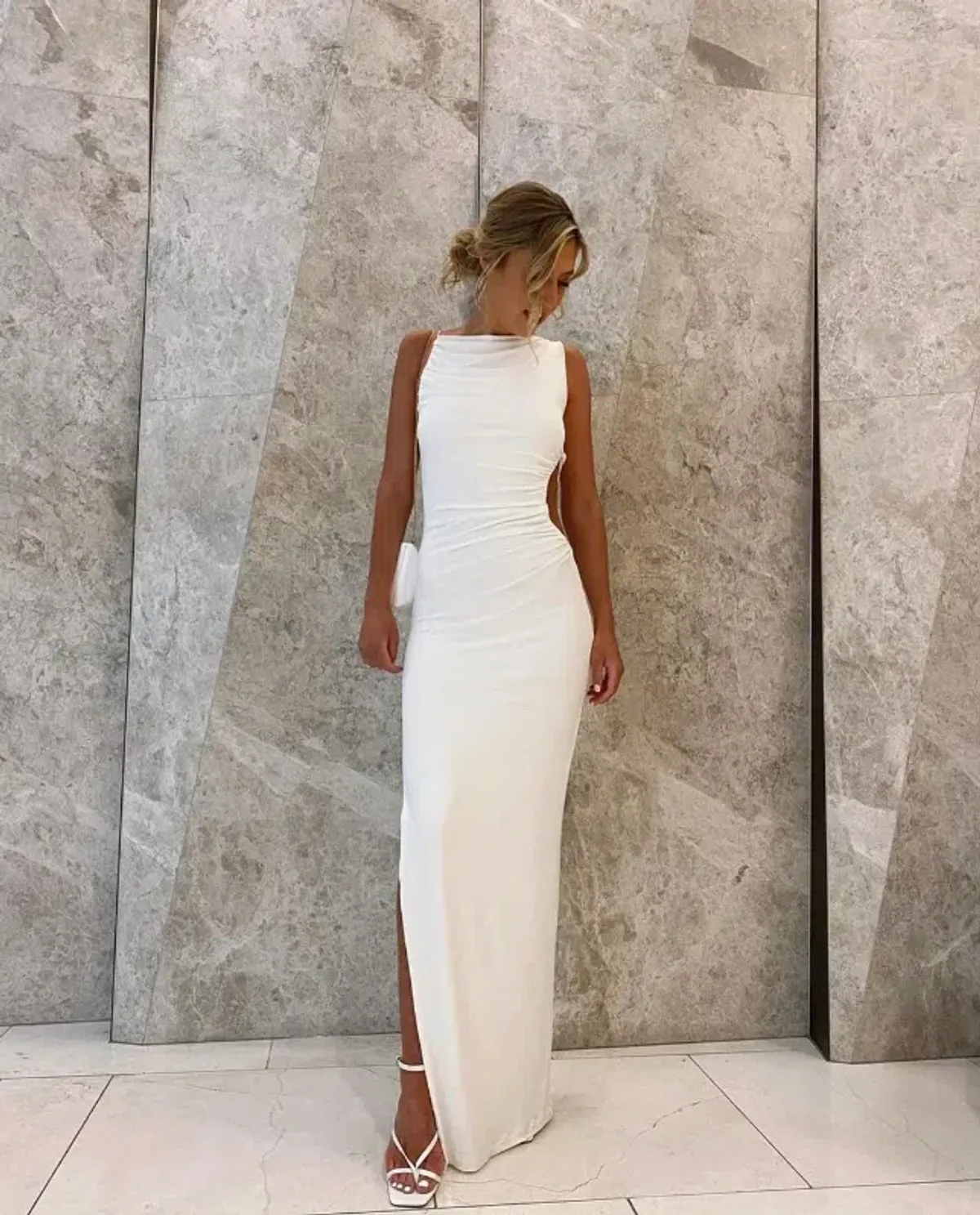 Effie Kats Rae Gown Ivory White Size 6 - Image 3