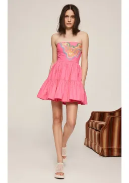 Alemais Celeste Mini Dress Pink Size 6 for rent on The Volte - image 1