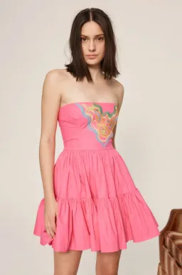 Alemais Celeste Mini Dress Pink Size 6 for rent on The Volte - image 2