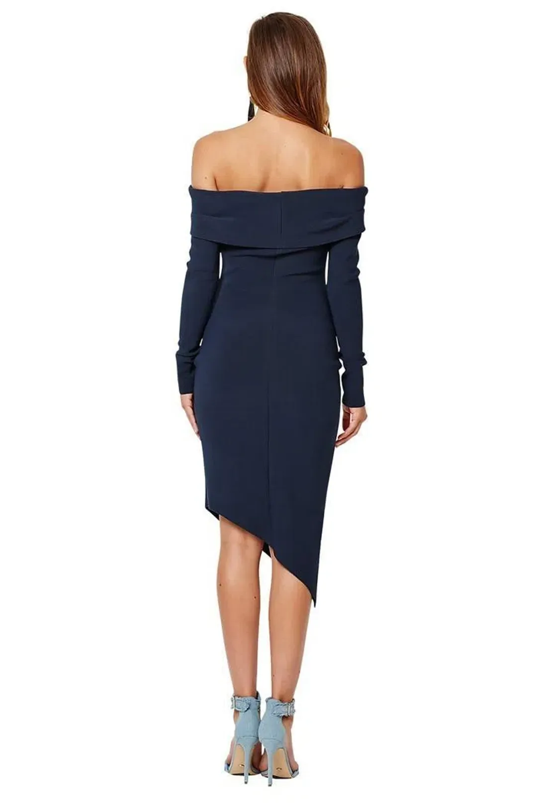 Bec & Bridge Florence Long Sleeve Navy Dress Size 8 for rent on The Volte - main image