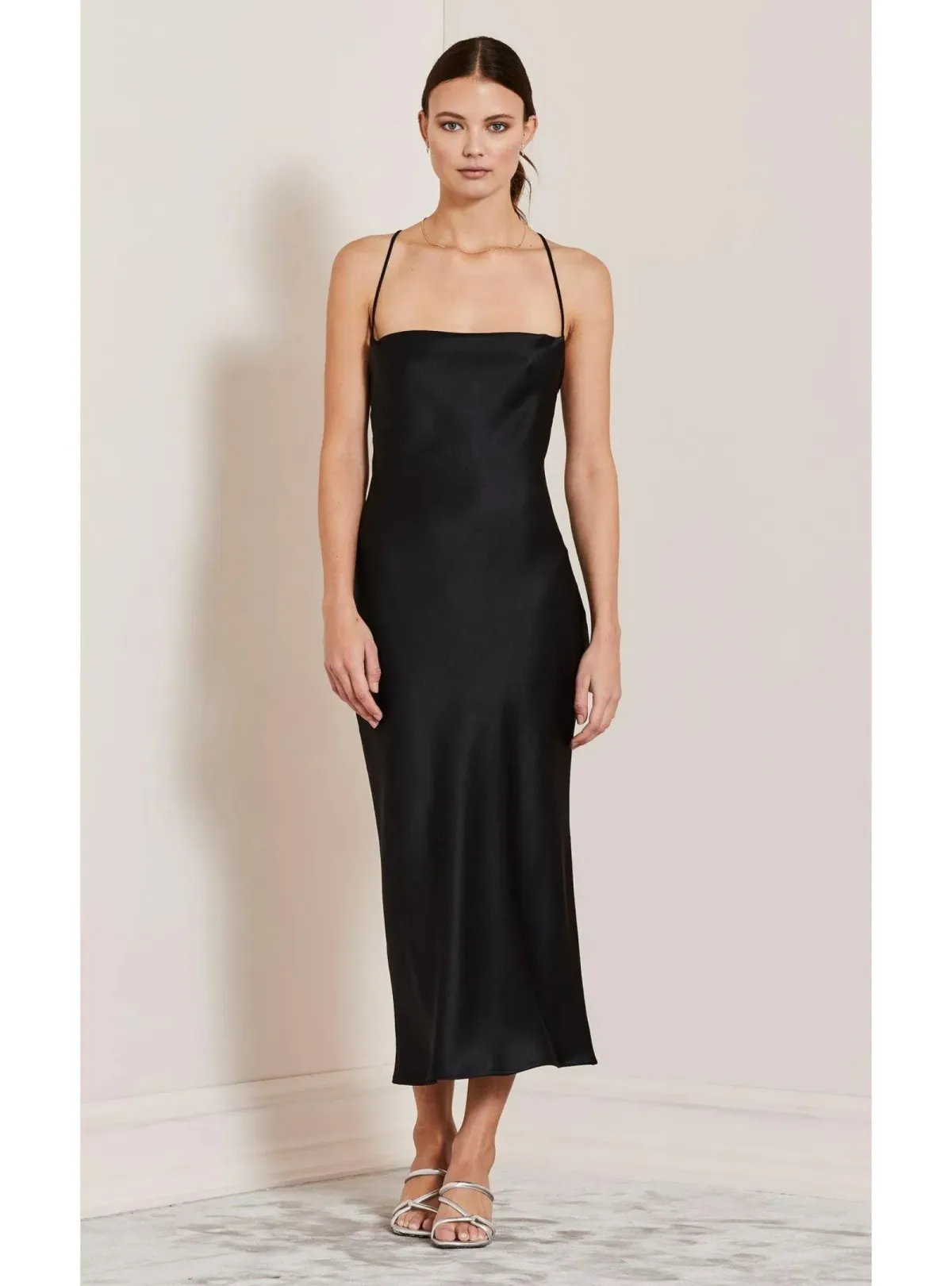 Bec & Bridge All Night Lace Up Dress Black Size AU 6 for rent on The Volte - main image