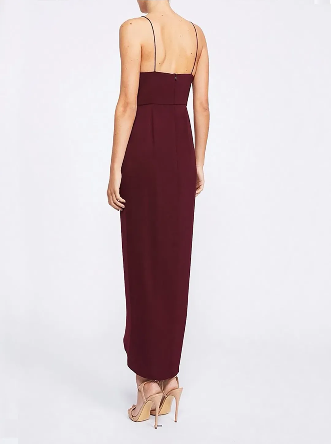 Shona Joy Core Cocktail Dress Burgundy Size 8 for rent on The Volte - main image